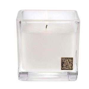aromatique white teak and moss 12 oz cube candle