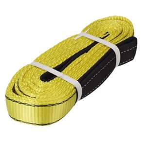 Partsam Premium Crane Towing Strap 20feet x 2inch Durable 3400Dtex - Heavy Duty Web Sling - Corrosion Resistance Polyester Industrial Flat Eye-Eye Rope