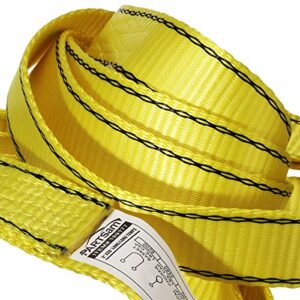 Partsam Premium Crane Towing Strap 20feet x 2inch Durable 3400Dtex - Heavy Duty Web Sling - Corrosion Resistance Polyester Industrial Flat Eye-Eye Rope