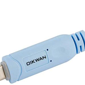 USB-C Cisco Console Cable,OIKWAN 6ft USB Type C to RJ45 Serial Adapter Essential Accessory of Cisco, NETGEAR, Ubiquity, LINKSYS, TP-Link Routers/Switches for Laptops