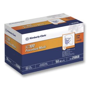 halyard health 25868 (formally kimberly clark) medical hospital quality medical mask procedure kc100 lavender (pack of 50)