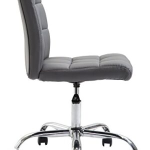 EdgeMod Aria Task Chair in Vegan Leather, Grey