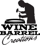 Wine Barrel Stave Magazine Rack Made by Wine Barrel Creations Inc.