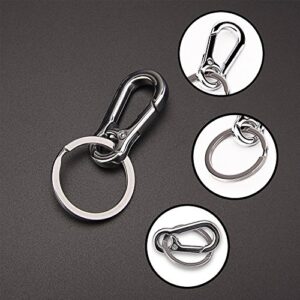 Sunmns Metal Keyring Keychain Key Ring Chain Holder Organizer for Car/Key Finder, 3 Pack