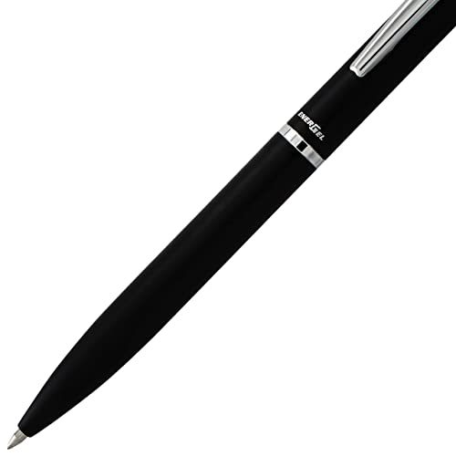 Pentel EnerGel Style Gel Pen, (0.7mm) Medium Line, Black Barrel - BL2007AABX