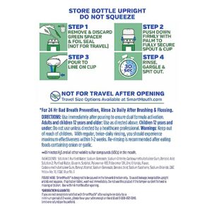 SmartMouth Activated Dry Mouth Mouthwash, Dry Mouth and Bad Breath Relief, Mint, 16 fl oz, 3 Pack