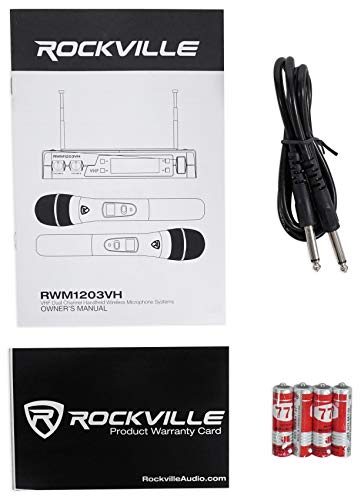 Rockville Bluetooth Home Theater Karaoke Machine System w/8" Sub + Wireless Mics
