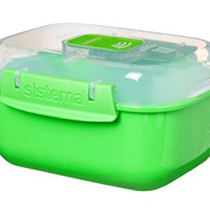 Sistema Microwave Rectangular Container, 525 ml-Assorted Colours