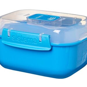 Sistema Microwave Rectangular Container, 525 ml-Assorted Colours