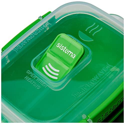 Sistema Microwave Rectangular Container, 525 ml-Assorted Colours