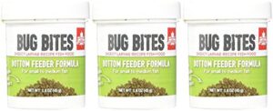 fluval (3 pack) bug bites bottom feeder formula for small to medium fish
