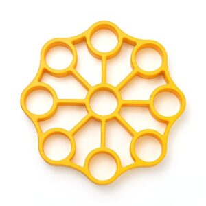 oxo good grips silicone egg rack – one size,yellow