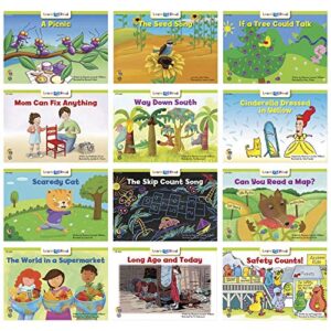 creative teaching learn to read variety pack books guided reading level d-e (phonics skills, sight words, vocabulary words, literary concepts)