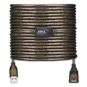 ldkcok usb 2.0 type a male to a female active repeater extension cable 50ft, high speed 480 mbps