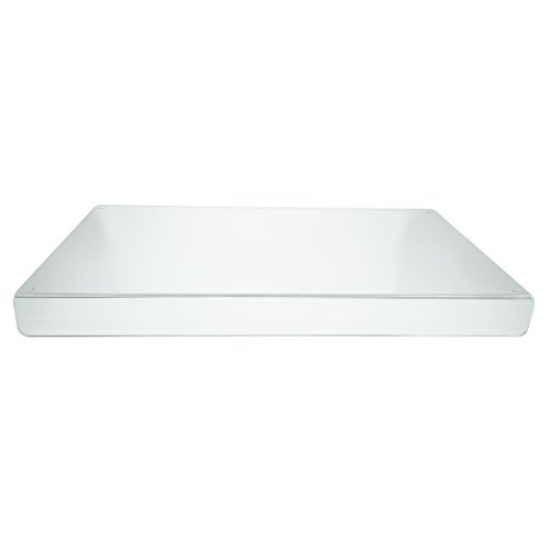 Source One Premium Clear Acrylic Counter Top Cutting Board 15 x 15 & 16 x 18 Inches Available w 2 Inch Lip (16 x 18)