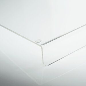 Source One Premium Clear Acrylic Counter Top Cutting Board 15 x 15 & 16 x 18 Inches Available w 2 Inch Lip (16 x 18)