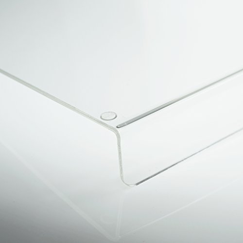 Source One Premium Clear Acrylic Counter Top Cutting Board 15 x 15 & 16 x 18 Inches Available w 2 Inch Lip (16 x 18)