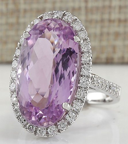 Promsup Women Fashion 925 Sterling Silver Pink Kunzite Ring Engagement Jewelry Size 6-10 (8)