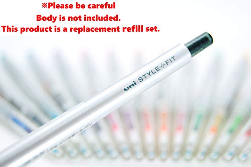 Signo Gel Ink Refills for Style Fit Gel Multi Pen 0.28mm 10 Color Ink, Sticky Notes Value Set