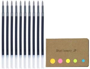pilot acroball advanced ink refill for acroball retractable ballpoint pens, fine point 0.7mm, blue ink, 10-pack, sticky notes value set