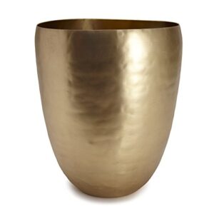 kassatex waste basket, nile bath accessories | 100% brass