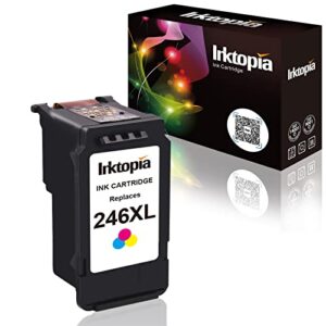 inktopia compatible ink cartridge replacement for canon 246xl cl 246 xl cl-246xl cl-244 (1 color) for canon pixma mg2520 mg2920 mg2922 mg2420 mg2522 mg2525 mg3020 mg2555 mx490 mx492 printer