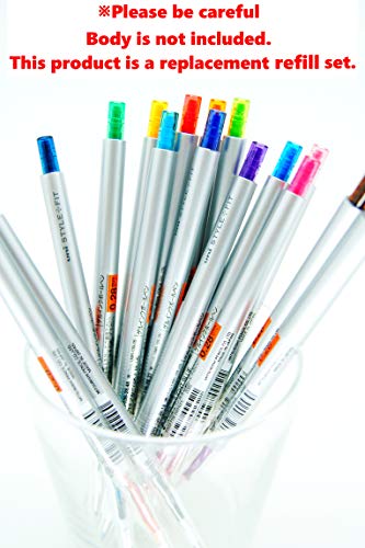 Signo Gel Ink Refills for Style Fit Gel Multi Pen 0.38mm 10 Color Ink, Sticky Notes Value Set