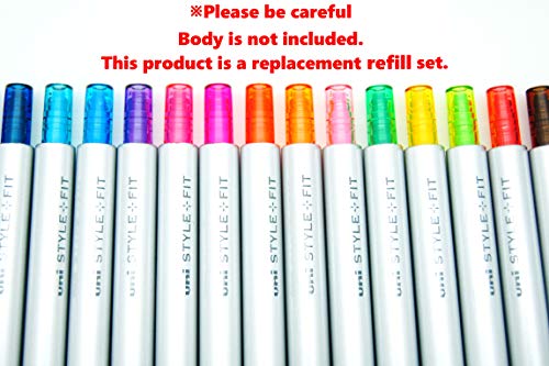 Signo Gel Ink Refills for Style Fit Gel Multi Pen 0.38mm 10 Color Ink, Sticky Notes Value Set