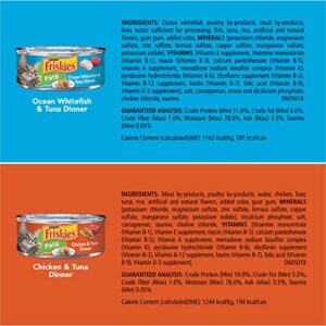 Purina Friskies Wet Cat Food Pate Variety Pack Seafood and Chicken Pate Favorites - (40) 5.5 oz. Cans