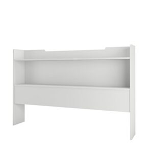 nexera queen size bookcase headboard, white