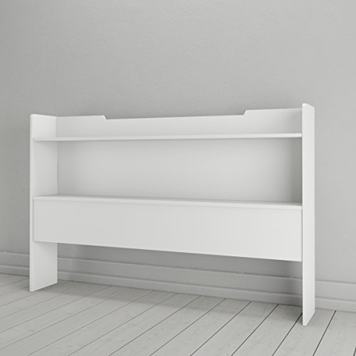 Nexera Queen Size Bookcase Headboard, White