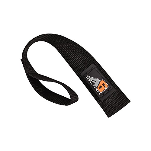 Agency 6 Winch Hook Pull Strap - Solid Black - 1.5 INCH Wide - Heavy Duty - Made in The U.S.A