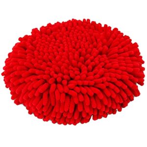 shurhold brite bonnet pro final polish pad - shag microfiber f/pro version polishers, red (ybp-3153)