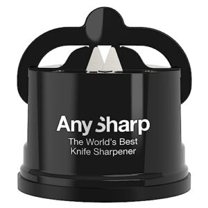 anysharp editions - world's best knife sharpener - for knives and serrated blades - black