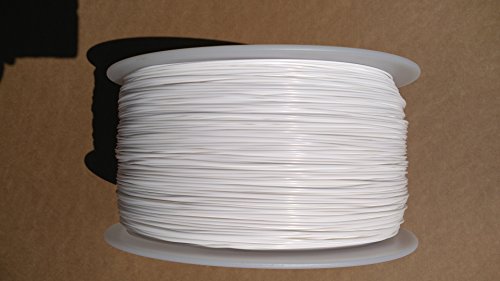 White 1.75mm 5KG Spool (11 lbs/roll) FilaCube PLA 2 (PLA 2nd Generation) Pure Real White 3D Printer Filament [Made in USA] polylactic Acid FDM