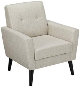 christopher knight home sienna mid-century modern fabric club chair, beige 29.5d x 31.1w x 34.5h inch