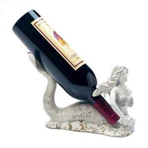 accent plus 10018196 mermaid wine bottle holder, multicolor