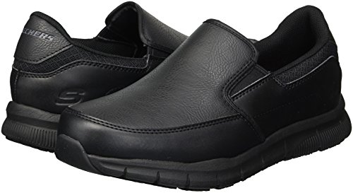 Skechers for Work Women's Nampa-Annod Food Service Shoe,black polyurethane,8 M US