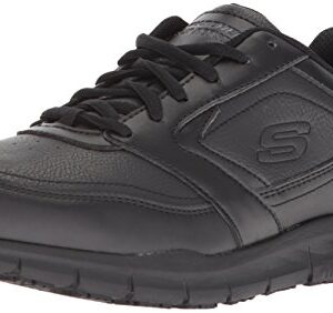 Skechers womens Nampa-wyola Food Service Shoe, Black Polyurethane, 8 US