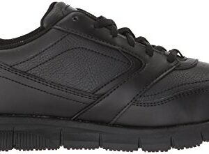 Skechers womens Nampa-wyola Food Service Shoe, Black Polyurethane, 8 US