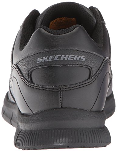 Skechers womens Nampa-wyola Food Service Shoe, Black Polyurethane, 8 US