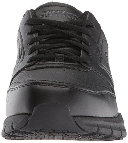 Skechers womens Nampa-wyola Food Service Shoe, Black Polyurethane, 8 US