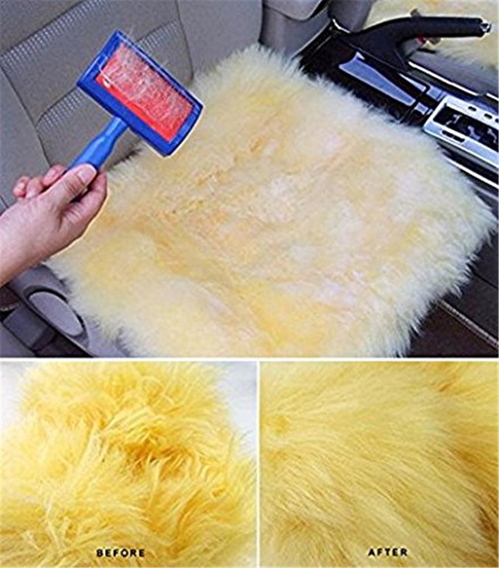 Sheepskin Rug Brush and Cleaner Pet Slicker Brush Fine Wire Rugs Brush Brushing Sheep Skin Rug