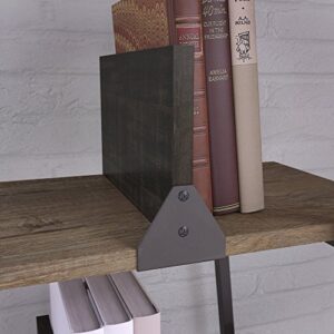 Bush Furniture Refinery A Frame Etagere Bookshelf in Rustic Gray