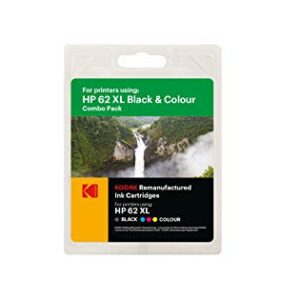KODAK Ink Cartridge HP 62XL Black and Tricolor (55027)