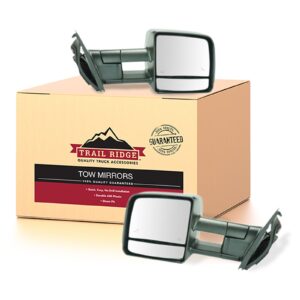 trail ridge tow mirror power heated led signal marker textured pair for tundra