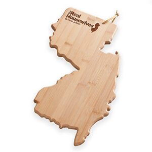 the real housewives of new jersey - new jersey shaped cutting board