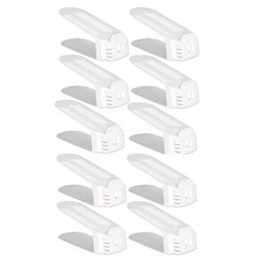 Shoe Slotz Space-Saving Storage Units in Ivory | As Seen on TV | No Assembly Required | Limited Edition Price Club Value Pack, 10 Piece Set