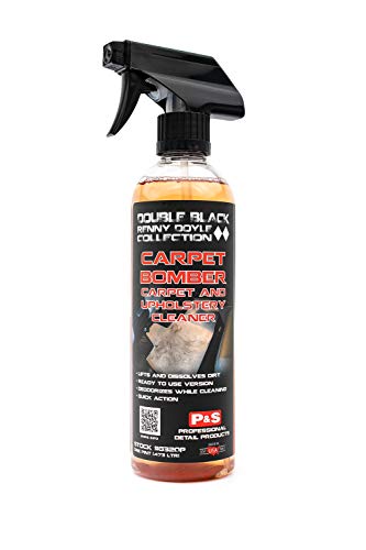 P&S Professional Detail Products - Carpet Bomber - Carpet and Upholstery Cleaner; Citrus Based Cleaner Dissolves Grease and Lifts Dirt; Highly Dilutable; Great on Engines & Wheel Wells (1 Pint)