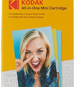 KODAK Mini 2 Photo Printer Cartridge MC All-in-One Paper and Color Ink Cartridge Refill - Compatible with Mini Shot Camera, Mini 2 Printer (Not Original Mini) 50 Pack (Packaging may vary)